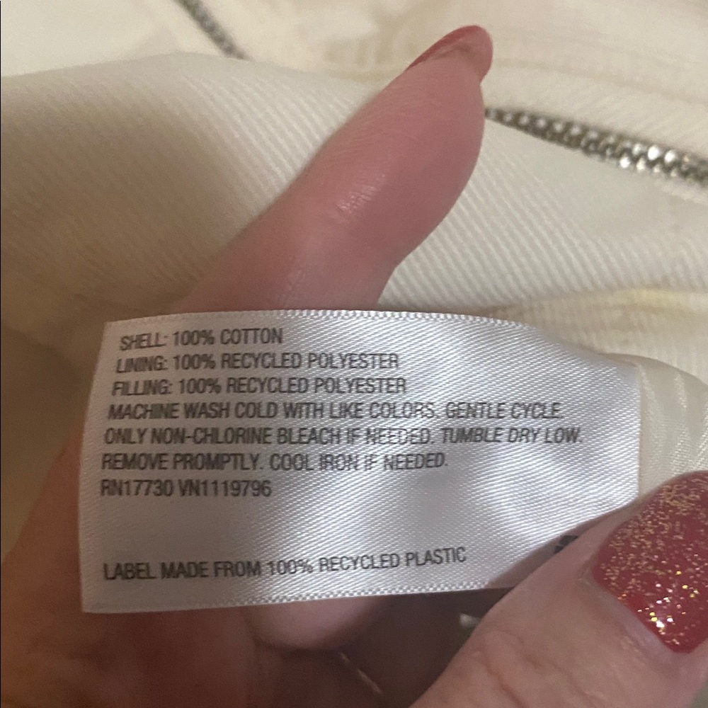 Universal Thread Ivory Puffer Jacket - image 8